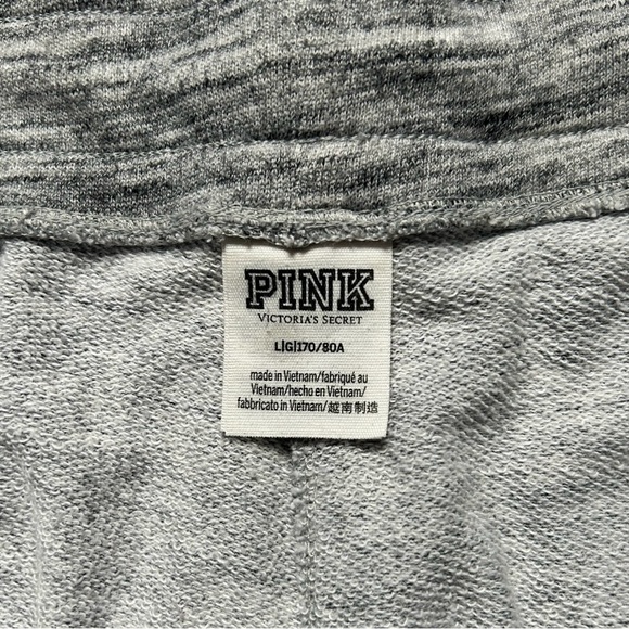 Victoria's Secret PINK Joggers Drawstring Marled Gray - Picture 3 of 4